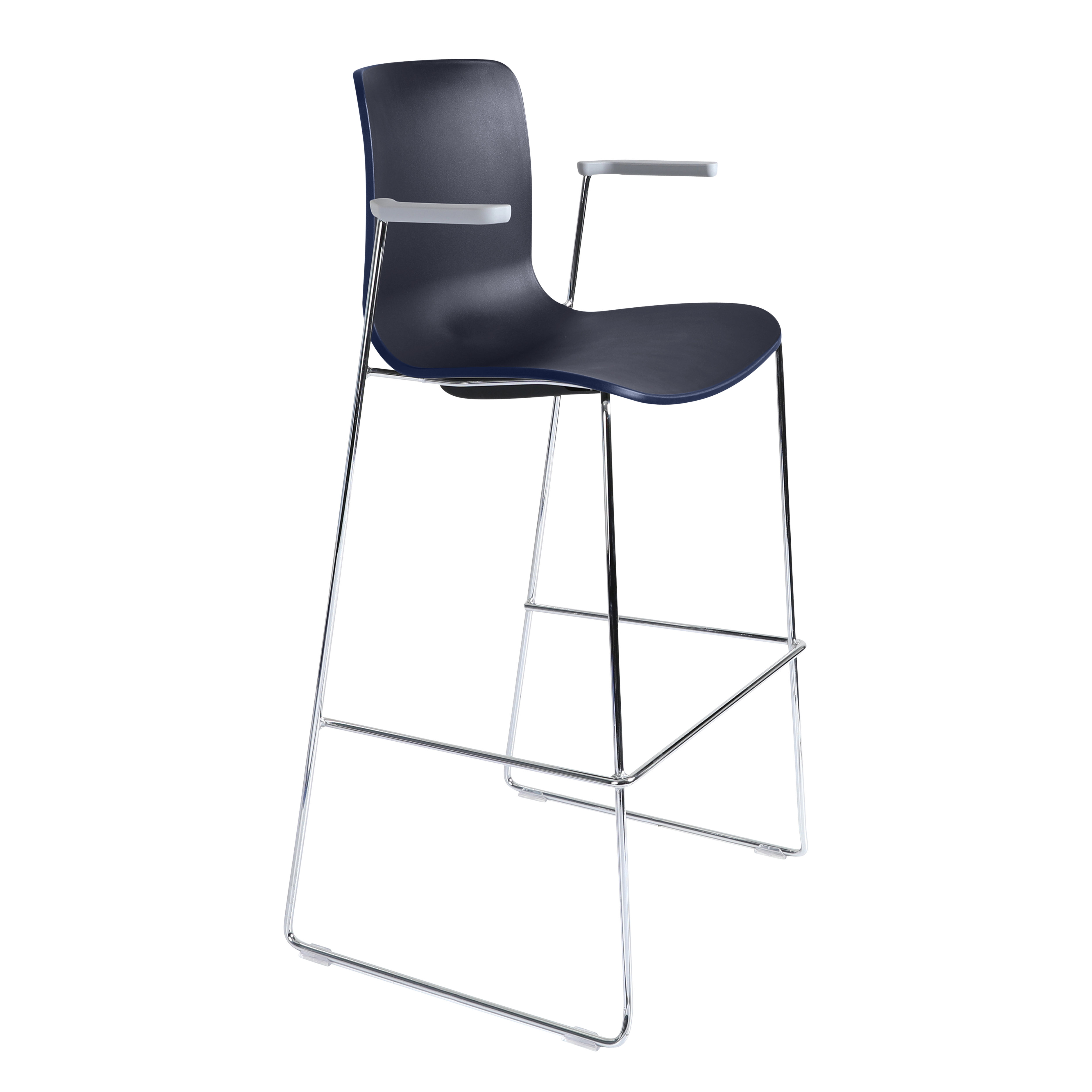 Acti Stool (Navy Blue / Stool Sled Base)